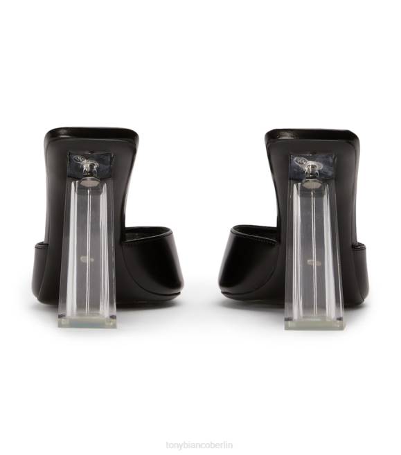 Blockabsätze| de Tony Bianco Frauen Naja-Heels Schwarz hochglänzend/klar 4624223